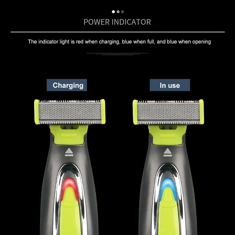MLG Electric Shaver for Men & Women – Portable Full-Body Trimmer with USB Rechargeable T-Blade Razor, Washable for Beard, Armpits, and More