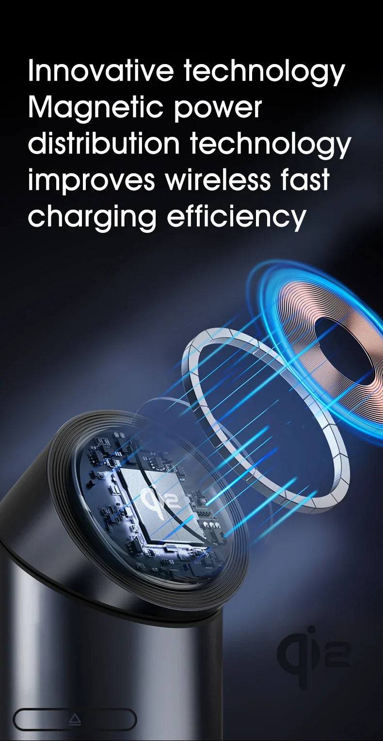 3-in-1 MagSafe Wireless Charging Station for iPhone 16/15/14/13/12, AirPods & Apple Watch with Rotating Stand