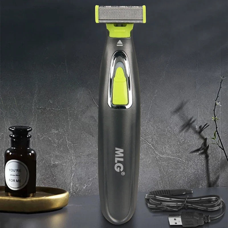 MLG Electric Shaver for Men & Women – Portable Full-Body Trimmer with USB Rechargeable T-Blade Razor, Washable for Beard, Armpits, and More