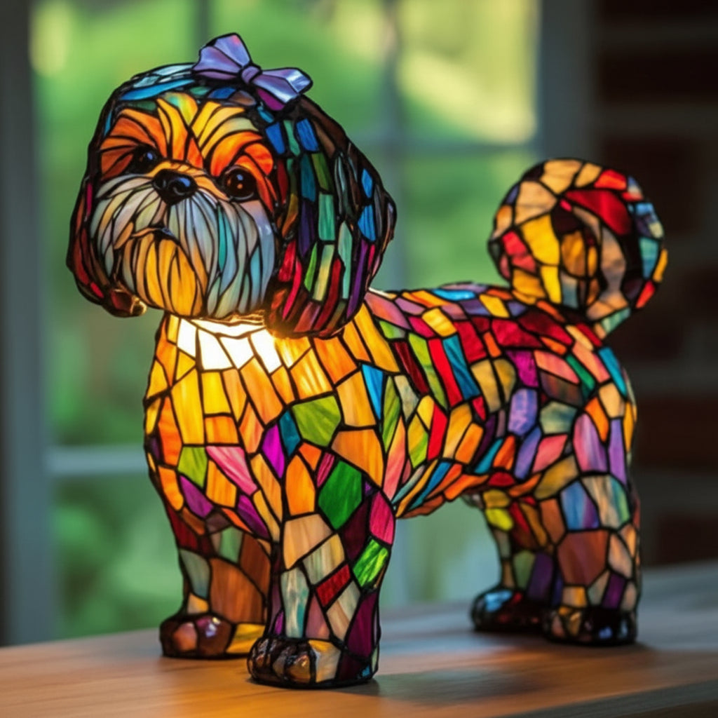 Art LED Night Lamp – Dog Breed Portraits for Elegant Home Decor