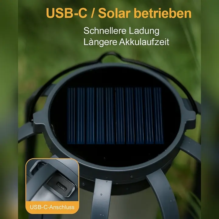 Solar Flame Lantern with 4 Lighting Modes – Weatherproof Outdoor Light for Garden, Patio & Camping