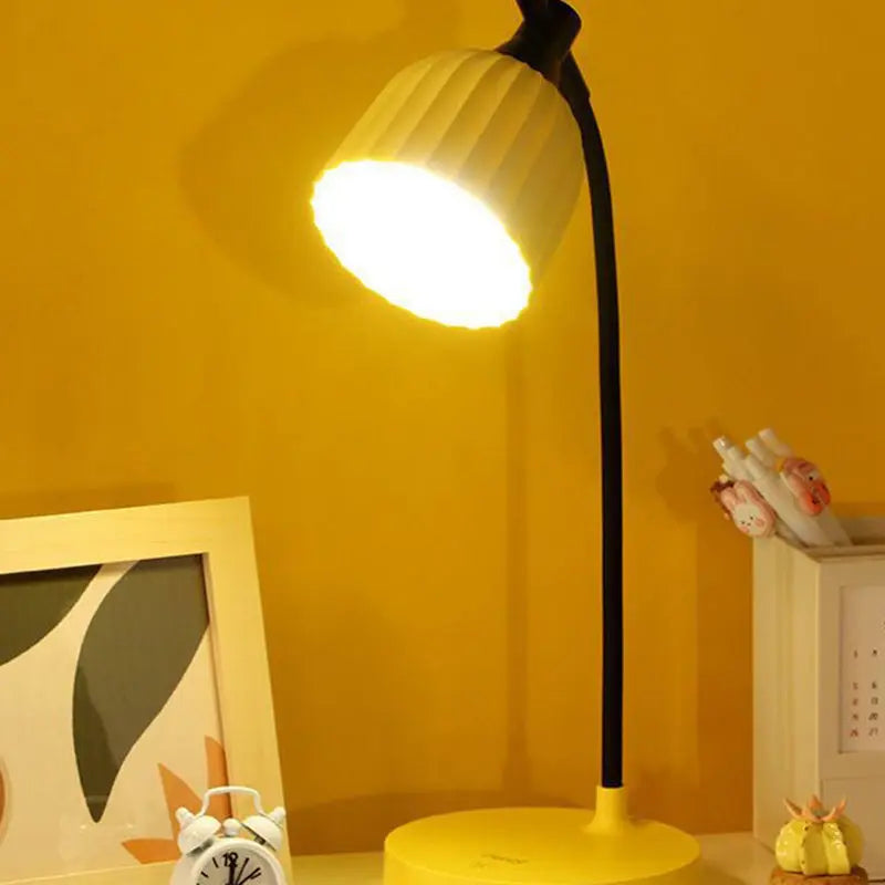Sleek Adjustable LED Desk Lamp with Dimmable Brightness