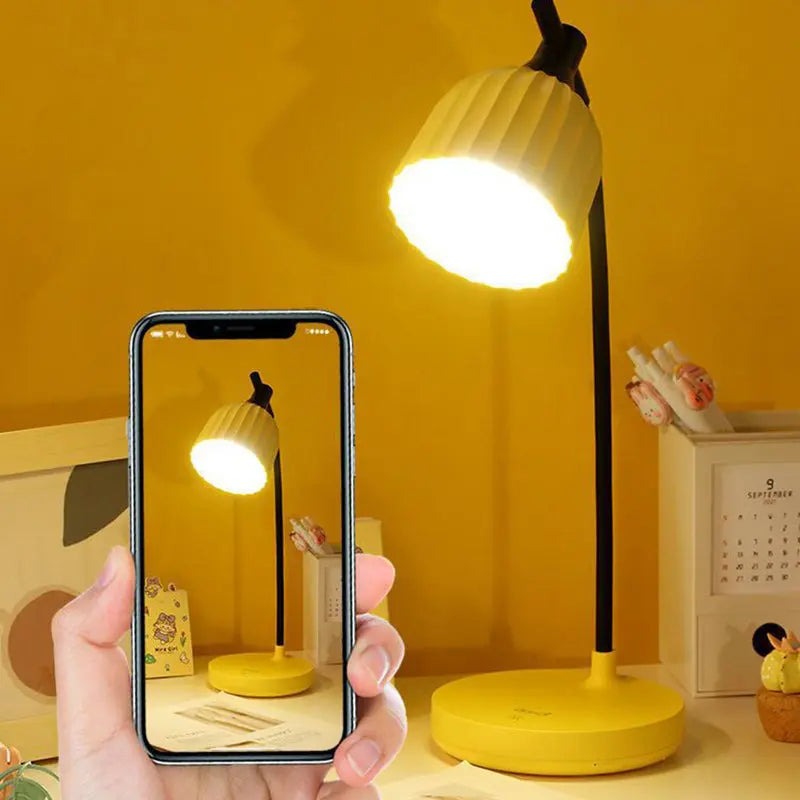 Sleek Adjustable LED Desk Lamp with Dimmable Brightness
