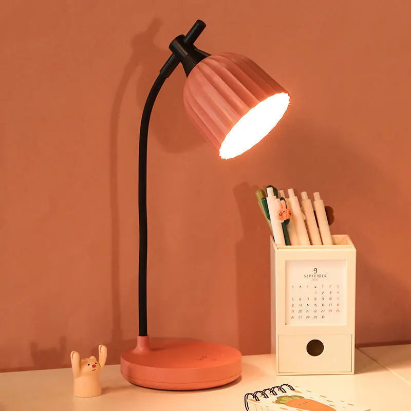Sleek Adjustable LED Desk Lamp with Dimmable Brightness