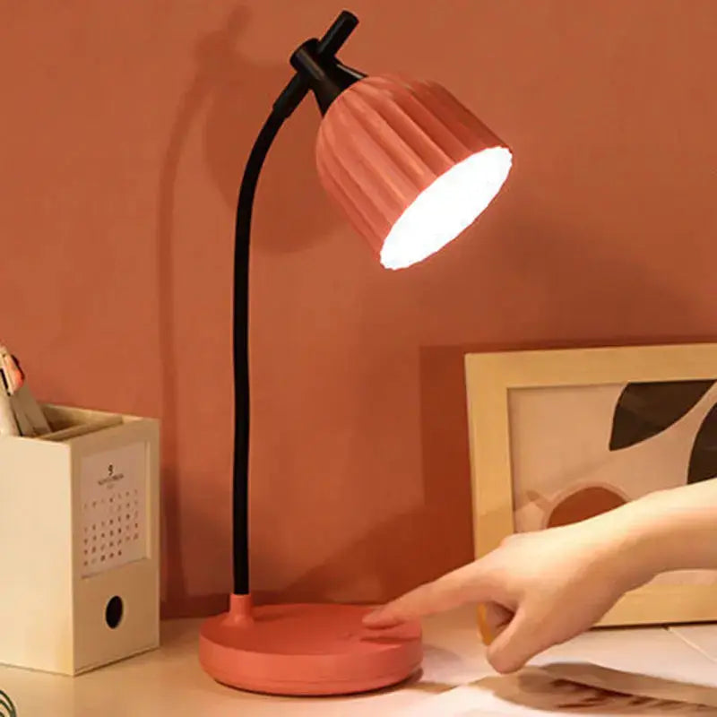 Sleek Adjustable LED Desk Lamp with Dimmable Brightness