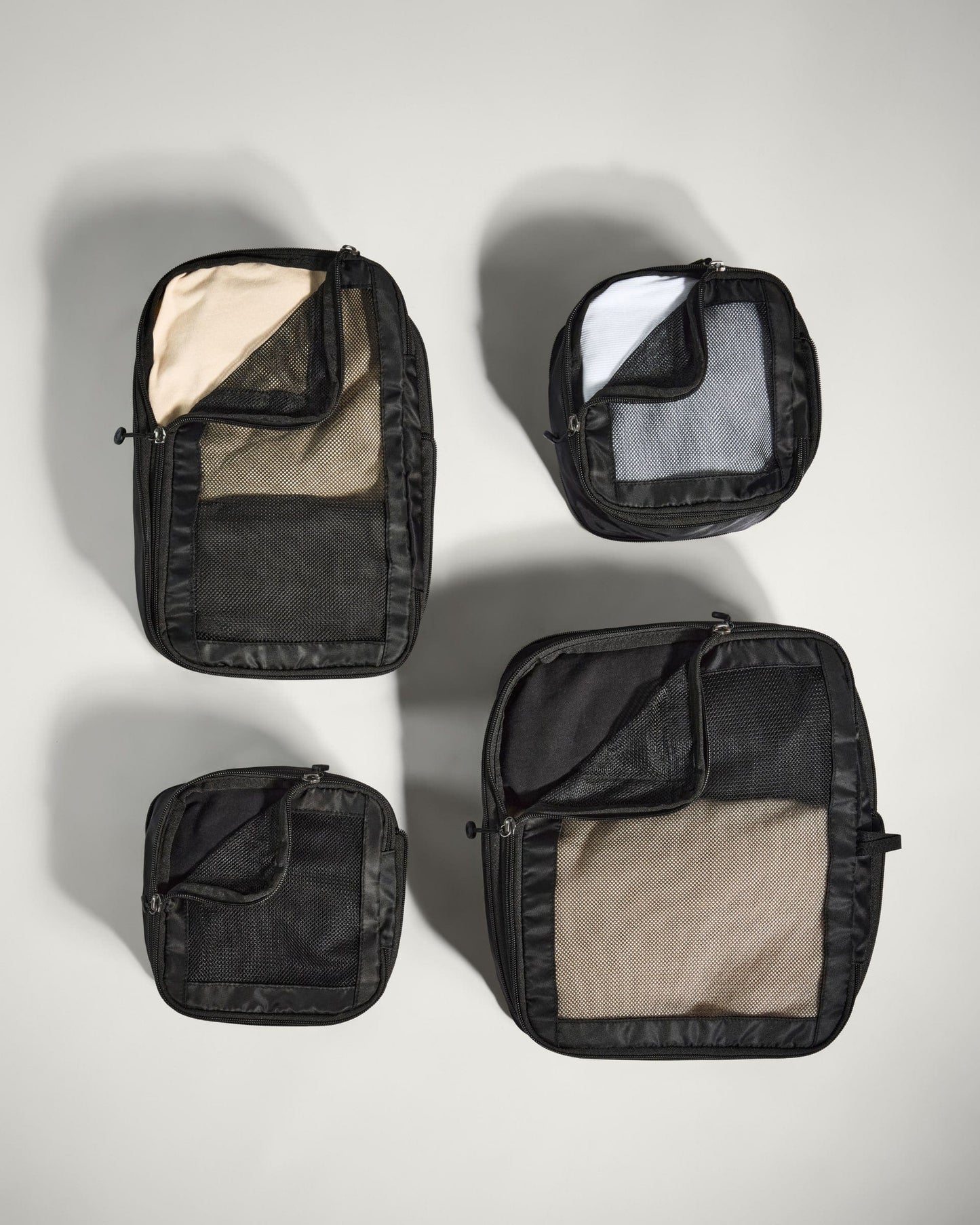Black Packing Cubes - 4-Piece Set