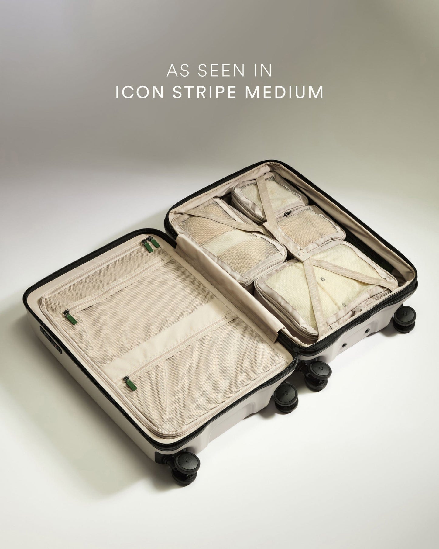Taupe Packing Cubes – 4-Piece Set for Effortless Travel Organization