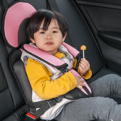 Travel-Ready Portable Child Car Seat — Ultra-Compact & Padded for Comfort