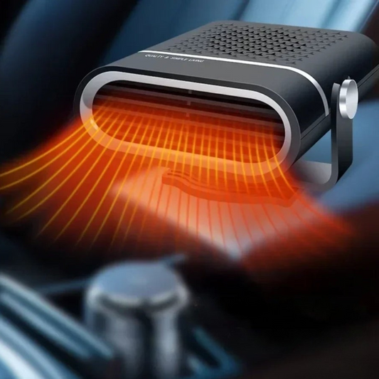 12V/USB Car Heater - Compact Demisting Airflow for Quick Windshield Clarity
