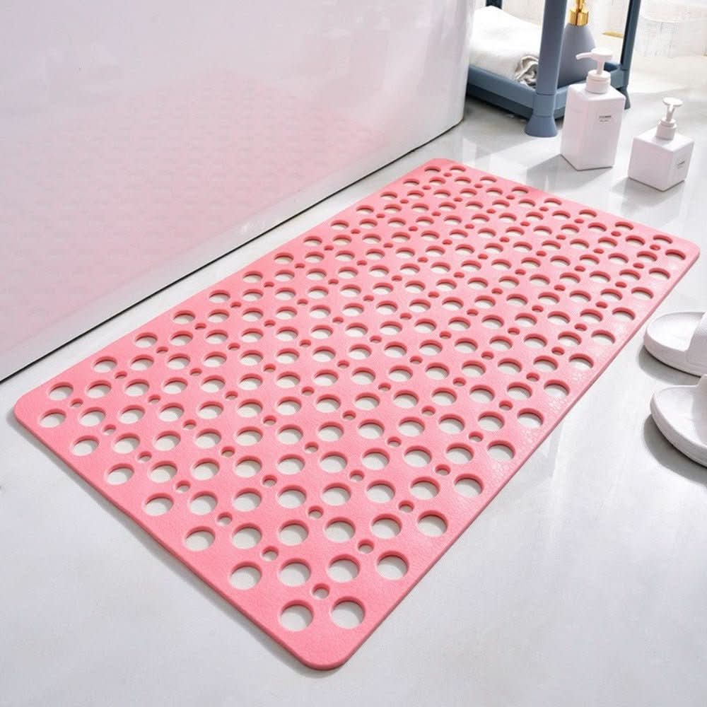 Slip-Resistant Shower Mat with Quick-Drain Surface