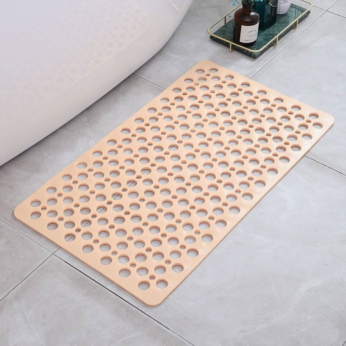 Slip-Resistant Shower Mat with Quick-Drain Surface