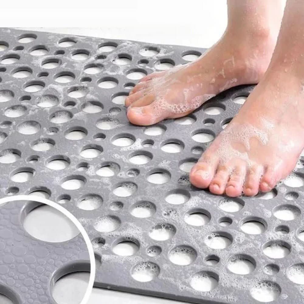 Slip-Resistant Shower Mat with Quick-Drain Surface
