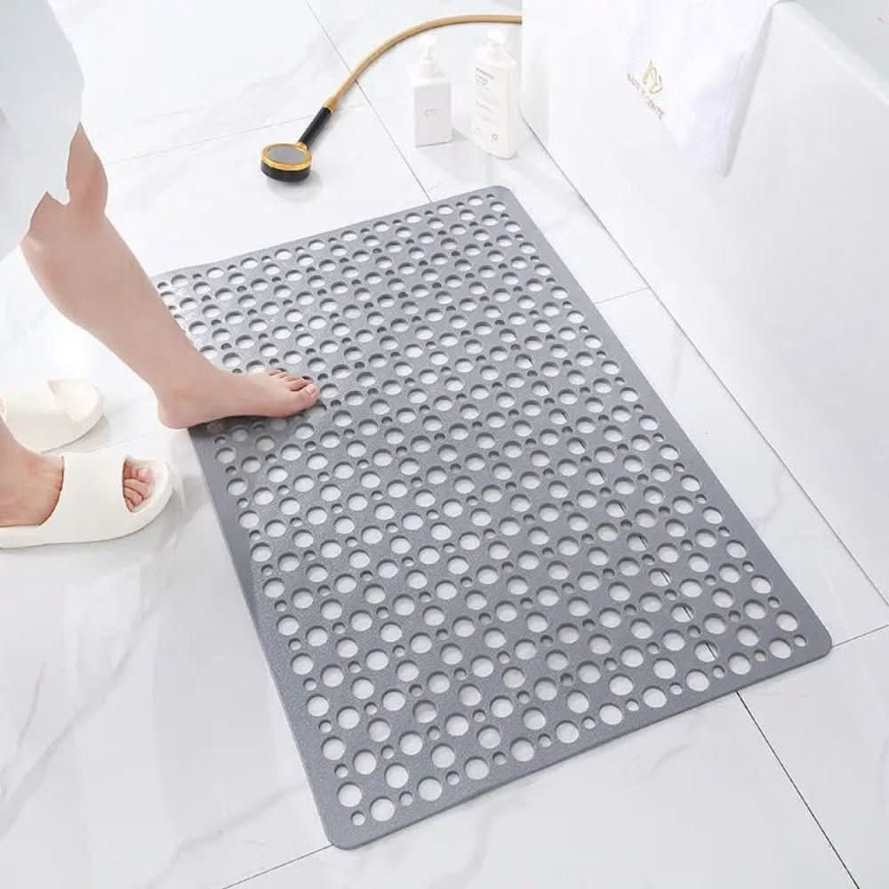 Slip-Resistant Shower Mat with Quick-Drain Surface