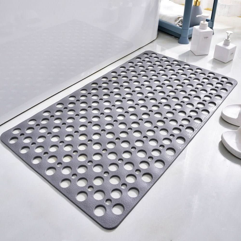 Slip-Resistant Shower Mat with Quick-Drain Surface