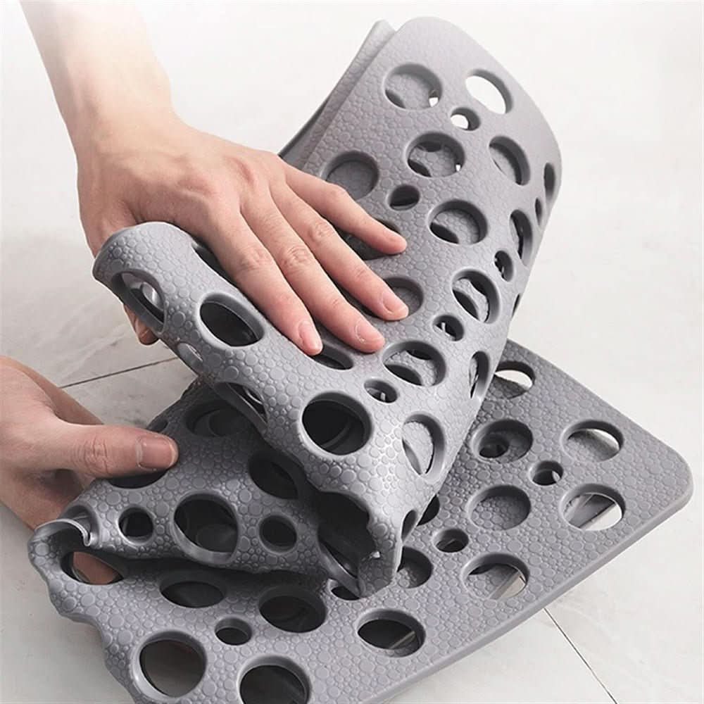 Slip-Resistant Shower Mat with Quick-Drain Surface