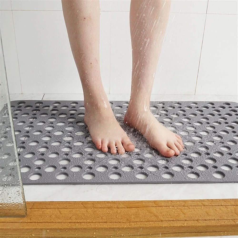 Slip-Resistant Shower Mat with Quick-Drain Surface