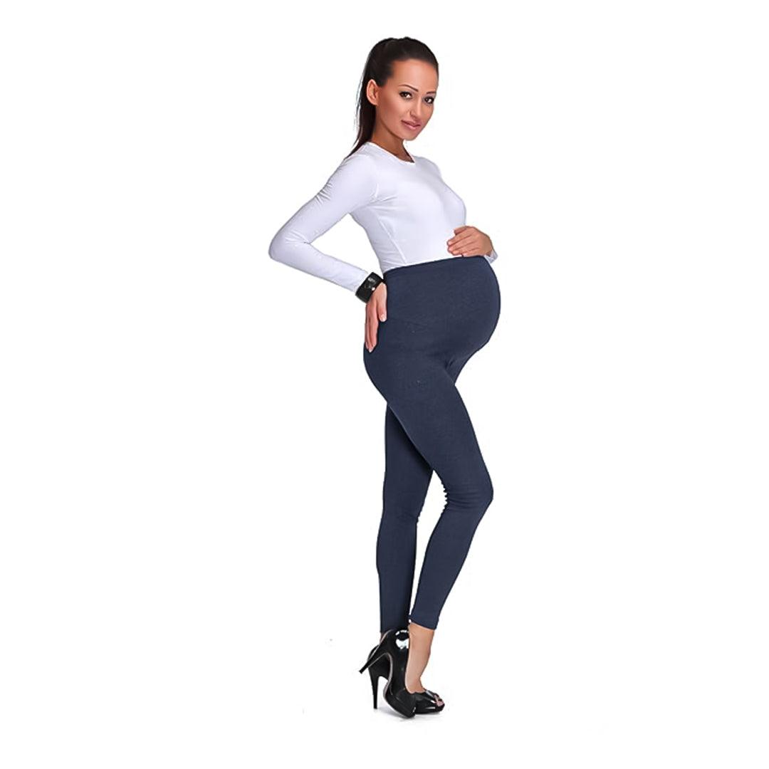 Cozy Fleece-Lined Maternity Leggings – Thick, Soft, Full-Length Cotton Pregnancy Pants for Warmth