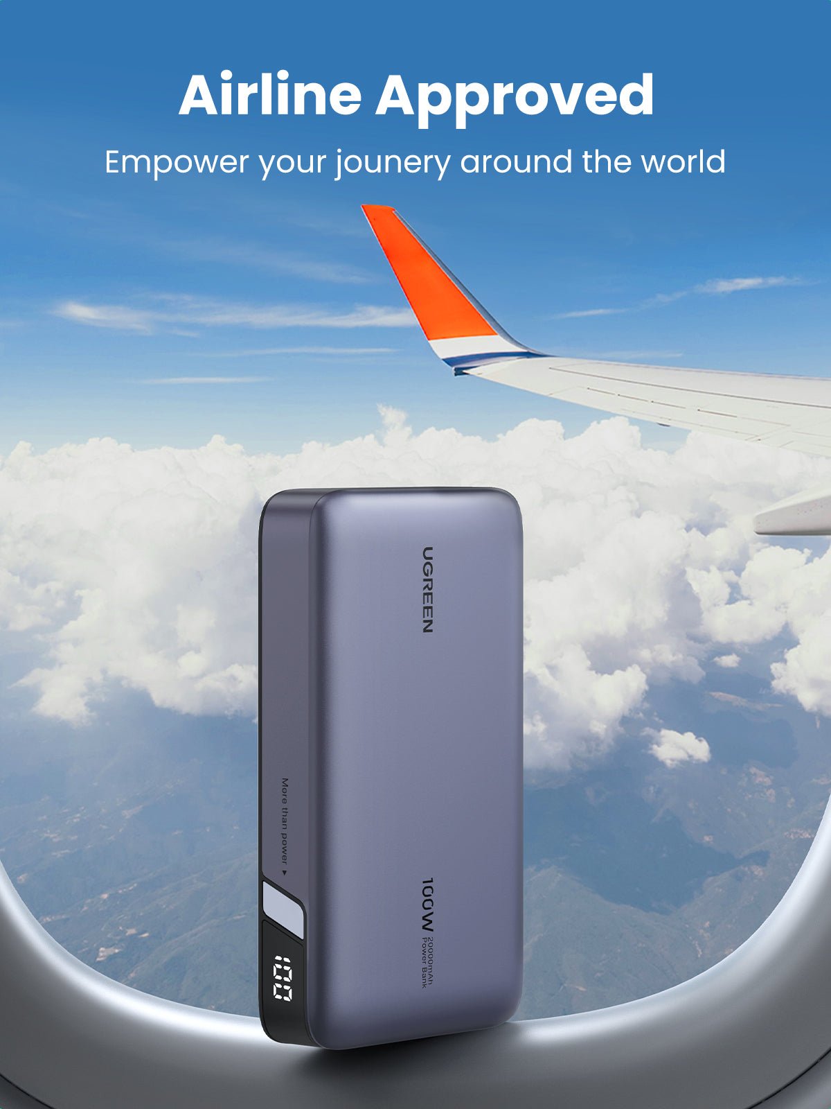 UGREEN Nexode 20,000mAh Power Bank with 100W Fast Charging