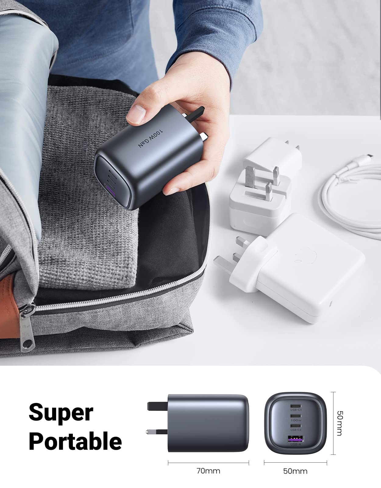 UGREEN Nexode 100W 4-Port USB Charger