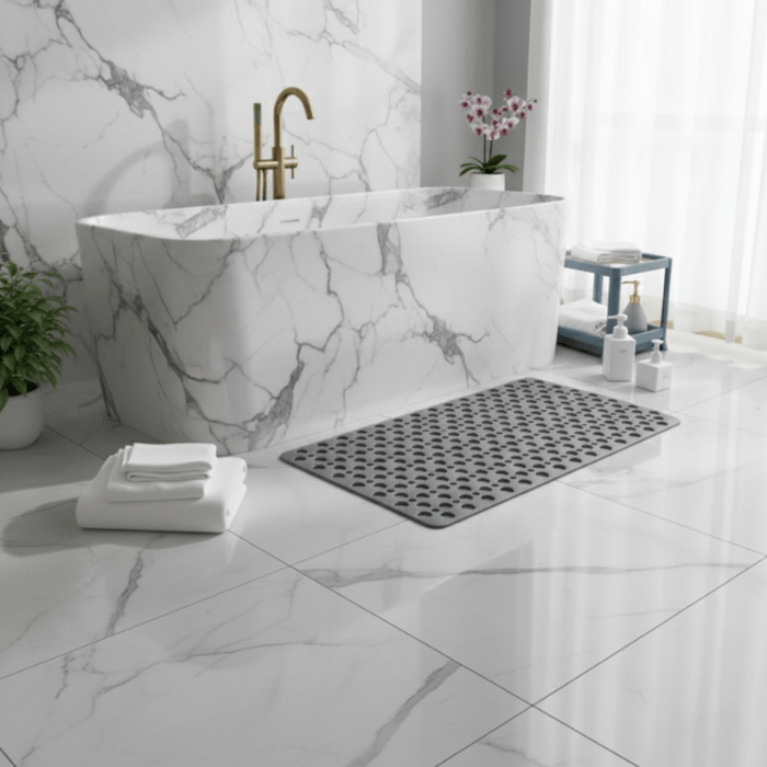 Slip-Resistant Shower Mat with Quick-Drain Surface